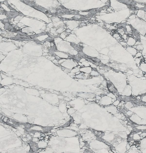 Premium engineered stone surface with natural marble-like veining, ideal for modern interiors and benchtop applications.