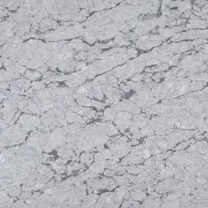 Premium engineered stone surface with natural marble-like veining, ideal for modern interiors and benchtop applications.