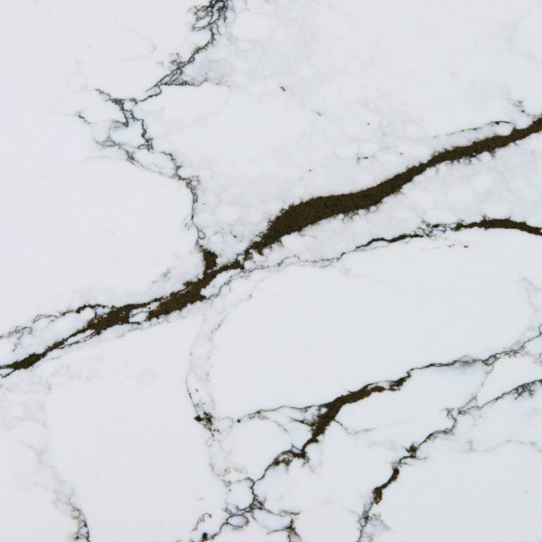 Luxury engineered stone benchtop with natural marble-inspired patterns, ideal for high-end kitchens and bathrooms.