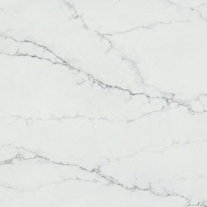 Luxury engineered stone benchtop with natural marble-inspired patterns, ideal for high-end kitchens and bathrooms.