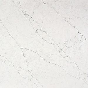 Luxury engineered stone benchtop with natural marble-inspired patterns, ideal for high-end kitchens and bathrooms.